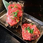 大定番のハラミ！笑和では希少な和牛ハラミもご用意しております！