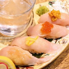 地頭鶏寿司4種盛