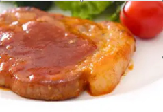 ポークチャップステーキ<たれ・塩>(サラダ付き)