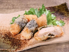 鶏の梅しそ巻き