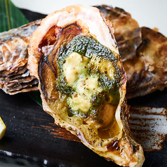 バジルホワイトソースの焼き牡蠣