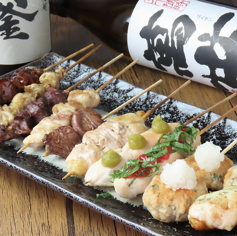 焼き鳥×飲み放題◎初来店大歓迎♪2時間飲み放題付コースは破格の3500円(税込)～