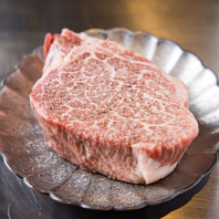 鹿児島産牛肉を使用したステーキも人気！