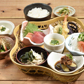 料理メニュー写真&nbsp;刺身天ぷら籠盛り御膳