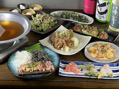 鶏料理と牛もつ鍋の店 嬉らく人のコース写真