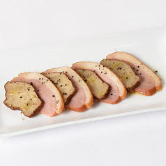 合鴨スモークといぶりがっこ