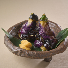 生姜の丸ごと揚げなす