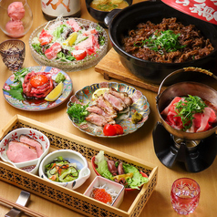 肉割烹むつの式松山三番町のコース写真