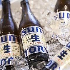氷漬けの瓶ビール!