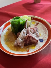 秋田の伝統野菜「サシビロ」とイカの酢味噌和え