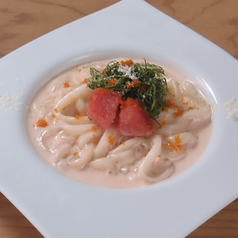 明太クリームうどん