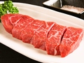 料理メニュー写真&nbsp;黒毛和牛 上ロース(ランプ部分)　塩orタレ