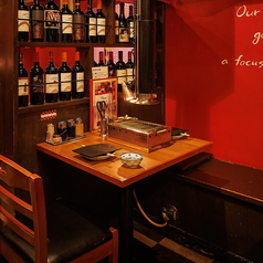 デートにもぴったりな2名掛けのお席