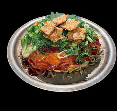 万八DX(青ネギ・イカ天・大葉・チーズ)