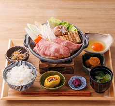 国産和牛のすき焼き御膳