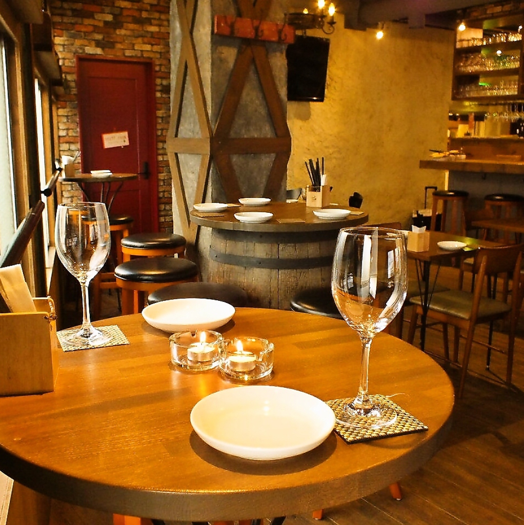 少人数の飲み会はこちらの樽席で！いつもと一味違った雰囲気で◎