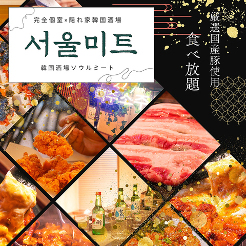 新大久保/韓国料理/サムギョプサル/食べ放題/チーズタッカルビ/完全個室