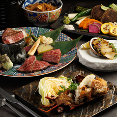 コース仕立てで鉄板焼を堪能◎