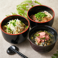 ねぎ塩牛タン丼　/　牛タンとろろ飯　/　牛タン茶漬け