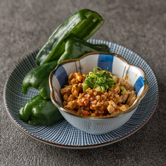 肉みそピーマン