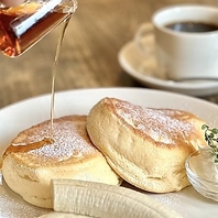 焼きたてパンケーキ。