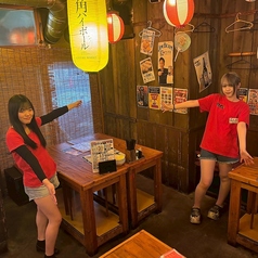 従業員と楽しい話が出来るのもスマイリの魅力♪笑顔の絶えないお店です！【本厚木/飲み放題/居酒屋/焼き鳥/食べ放題/宴会】