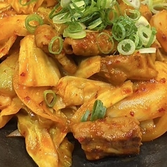 豚ホルモンの辛味噌炒め