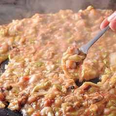 もんじゃの美味しい焼き方はコレだ！の写真