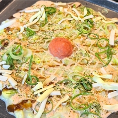 明太子とチーズのもんじゃ焼き