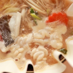 真鱈と白子の会津味噌バター鍋