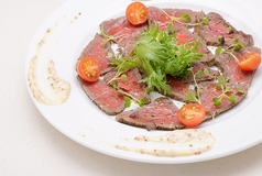 牛肉のカルパッチョ風