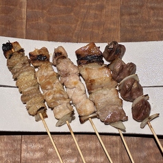博多串焼き 5本盛り。