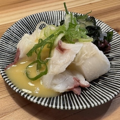 タコの酢味噌かけ
