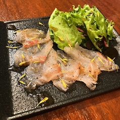 【数量限定】鯛の昆布締めカルパッチョ