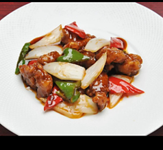 二種酢豚の食べ比べ