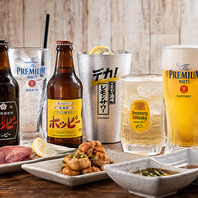 焼肉に相性抜群！キンキンに冷えた生ビール＆サワー