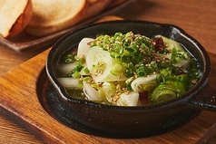 ねぎのアヒージョ(自家製パン4枚付き）