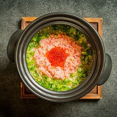 蟹といくらの土鍋ご飯