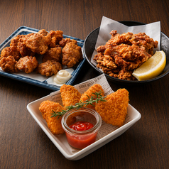 鶏なんこつの唐揚げ/蛸の唐揚げ/カマンベールチーズフライ