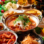 【宴会】韓国料理100種2時間食べ飲み放題付き　選べる韓国鍋コース　4500円