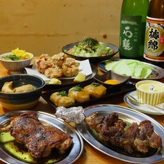 居酒屋チキン泥棒 松山骨付き鳥のコース写真