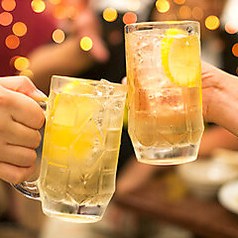宴会に人気の飲み放題付きコース!