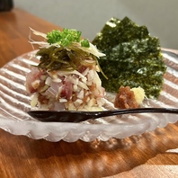 新鮮な魚のなめろう