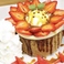 キャラメルいちごの紅茶パンケーキ