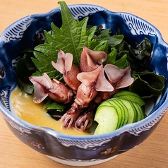 ホタルイカのからし酢味噌