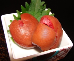 カリカリ紅梅漬