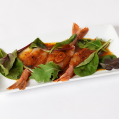 赤海老のガーリックカルパッチョ