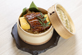 料理メニュー写真&nbsp;鰻とだし巻き卵の蒸籠ご飯