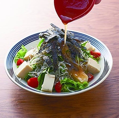 明石のりと神戸ちりめんの神戸豆腐サラダ