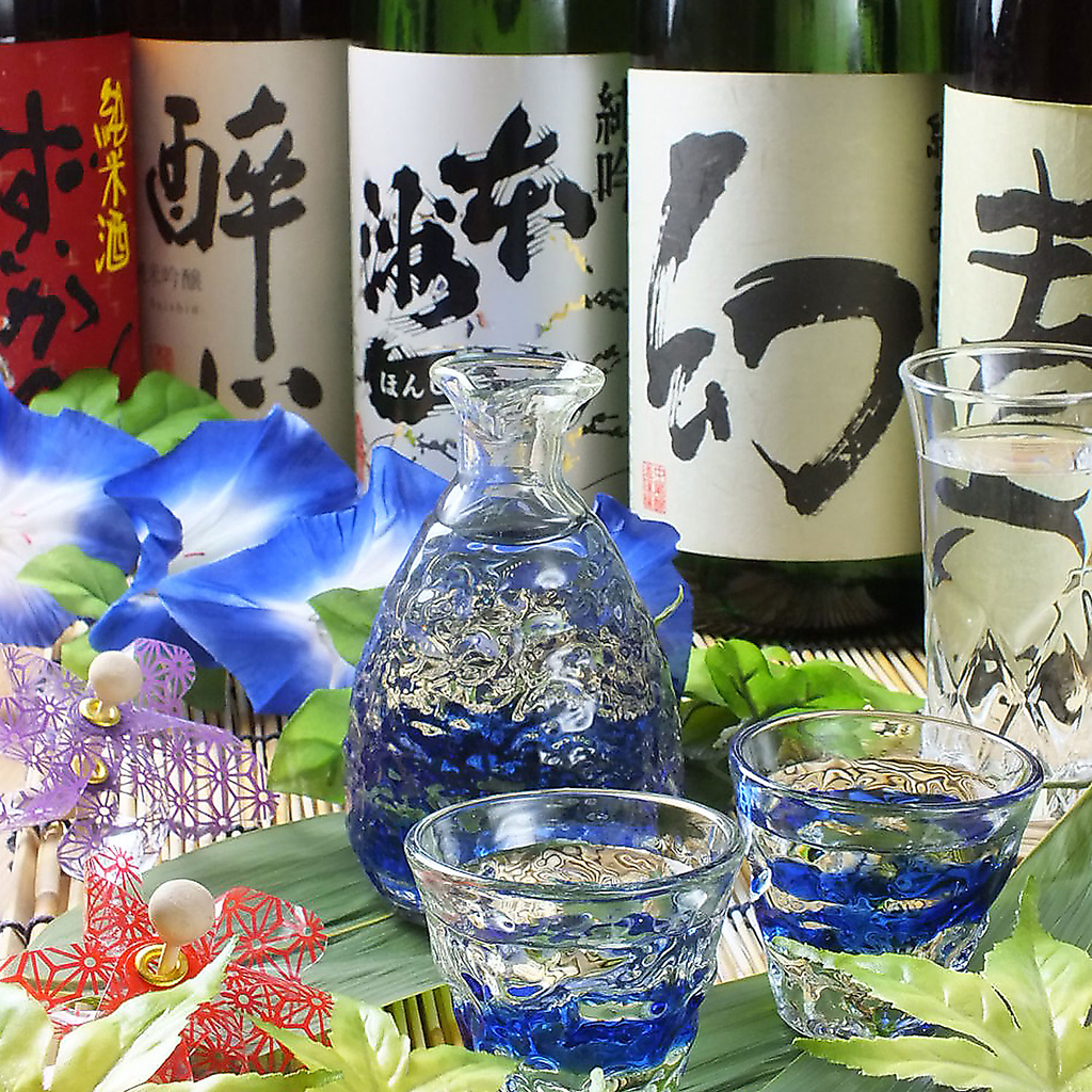 広島の地酒も豊富！！全コース広島の地酒10種すべて飲み放題OK!!